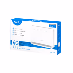 Cudy 4G Cat 6 AC1200 Wi-Fi Router, LT700E 1.0 routeur sans fil Gigabit Ethernet Bi-bande (2,4 GHz / 5 GHz) Blanc - Vue supplémentaire 5