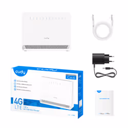 Cudy 4G Cat 6 AC1200 Wi-Fi Router, LT700E 1.0 routeur sans fil Gigabit Ethernet Bi-bande (2,4 GHz / 5 GHz) Blanc - Vue supplémentaire 6