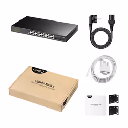 Cudy GS2024S2 commutateur réseau Géré L2/L3 Gigabit Ethernet (10/100/1000) 1U Noir - Vue supplémentaire 4