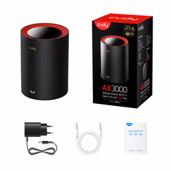 Cudy M3000 Bi-bande (2,4 GHz / 5 GHz) Noir, Rouge 1 Interne - Vue supplémentaire 4