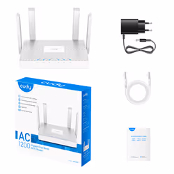 Cudy WR1300E routeur sans fil Gigabit Ethernet Bi-bande (2,4 GHz / 5 GHz) Blanc - Vue supplémentaire 4
