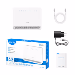 Cudy LT400E routeur sans fil Fast Ethernet Monobande (2,4 GHz) 4G Blanc - Vue supplémentaire 5
