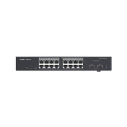 Ruijie Networks RG-ES218GC-P commutateur réseau Géré L2 Gigabit Ethernet (10/100/1000) Connexion Ethernet, supportant l'alimentation via ce port (PoE) Noir
