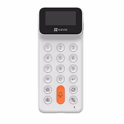 EZVIZ K3, Système de sécurité, RF sans fil, Appuyez sur les boutons, Écran integré, Rechargeable, Blanc