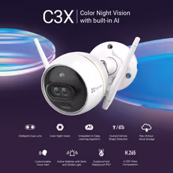 EZVIZ C3X Cosse Caméra de sécurité IP Extérieure 1920 x 1080 pixels Plafond/mur - Vue supplémentaire 26
