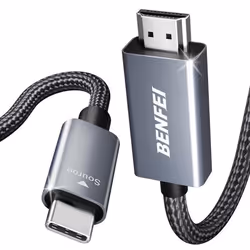 Câble USB C vers HDMI (4K@60 Hz) 1.8M BENFEI Câble Type-C [Thunderbolt 3/4] vers HDMI [Coque en Aluminium et câble en Nylon]