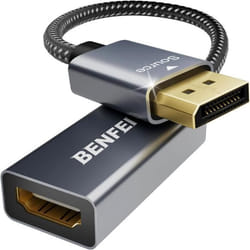 BENFEI 4K Adaptateur DisplayPort vers HDMI (2K 60Hz 1080p 120Hz) Unidirectionnel convertisseur DisplayPort vers de Moniteur HDMI