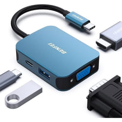 HUB USB C BENFEI Adaptateur USB C vers HDMI VGA USB C vers USB 3.0