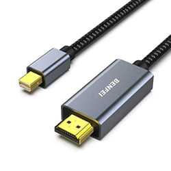 BENFEI Câble Mini DisplayPort vers HDMI 0.9M [4K@30Hz Coque en Aluminium Nylon tressé]
