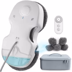HUTT Robot nettoyeur de vitres C6 avec réservoir deau 80ML robot nettoyeur de vitres 3800Pa navigation intelligente télécomm