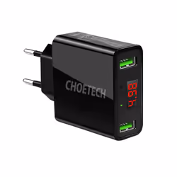 Choetech C0028, Intérieure, Secteur, 5 V, 2,2 A, Noir