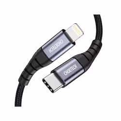 Choetech IP0039, 1,2 m, Lightning, USB C, Mâle, Mâle, Noir