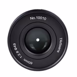 7Artisans 60 mm f/2.8 MKII Objectif macro Noir
