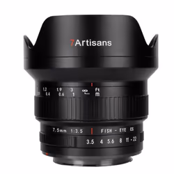 7Artisans A114B-EF, Objectif ultra large, 11/8, 7.5 mm, Canon EF