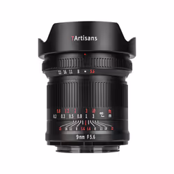 7Artisans 9mm f/5.6, Canon R, Objectif ultra large, 16/11, Canon RF, Auto focus