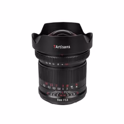 7Artisans 9mm f/5.6, Canon R MILC Objectif ultra large Noir