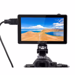 Feelworld LUT5 Moniteur de caméra 14 cm (5.5") Noir 1920 x 1080 pixels Rétroéclairage à LED Écran tactile