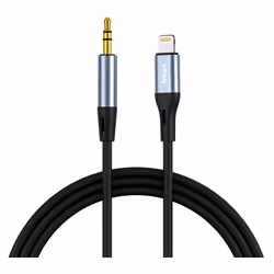 Compatible Lightning to mini jack 3.5mm AUX cable, 1m (gris) Le câble Vipfan L05 vous donnera la possibilité de de connecter  ...