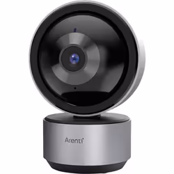Caméra Wi-Fi - Arenti DOME1 - 3MP/2K UHD avec Bande 5GHz et Caméra IP de sécurité intérieure 360° PTZ Alliage daluminium