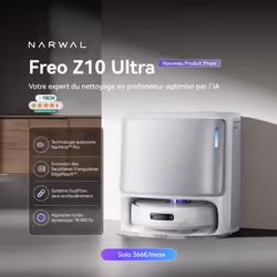 Freo Z10 Ultra Blanc - Aspirateur robot - Narwal