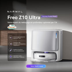 Freo Z10 Ultra Blanc - Aspirateur robot - Narwal