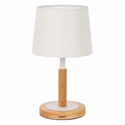 Lampe de Chevet en Bois - TOMONS - Style Scandinave - Stepless Dimming - Certification FSC