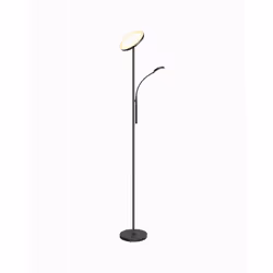 TOMONS LP03003, Noir, Chambre à coucher, Salon, Métal, Polyvinyl chloride (PVC), Moderne, 1 ampoule(s), 30 W