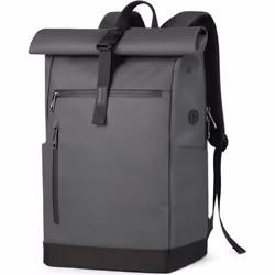 Inateck Sac à Dos Imperméable Antivol Sac Ordinateur 17 Pouces aux Intempéries avec Port d’Écouteurs/Câble Sac Roll Top 30L