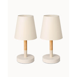 TOMONS LP04001EU lampe de table E14 4 W Beige, Bois