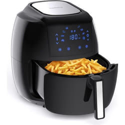 Tomons 55L Friteuse electrique sans huile Airfryer XXL Avec cuve amovible et Recette 8 Modèles Écran Tactile LED 1800W