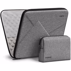 Housse Antichoc Inateck 13 Pouces pour MacBook Air Pro M4/M3/M2/M1 Surface Pro iPad Pro 12.9 - Gris