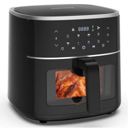 tomons 6L Friteuse sans huile Airfryer XXL Grande Capacité avec 8 Préréglages Fenêtre de Cuisson Visuelle Panier Antiadhésif