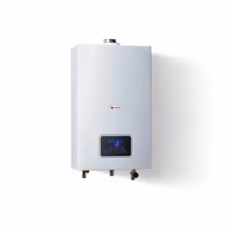 Plage de puissance : 5.6 à 29.1 kW Débit : 15l/min Poids : 17/19.5 kg Évacuation : Ventouse Dimensions (mm) : H 580, L 350, P ...