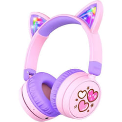Écouteurs sans fil - ICLEVER - BTH21 - Oreilles de chat - Couleur Lila - Véritables sans fil