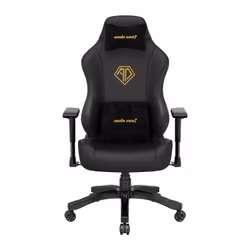 Anda Seat Phantom 3, Siège de jeu sur PC, 90 kg, Siège capitonné, Dossier capitonné, 180 cm, Noir