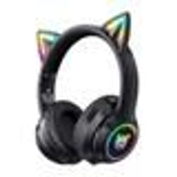 ONIKUMA - B90 Noir - Casque Gaming Bluetooth 5.0 Kawai LED RGB