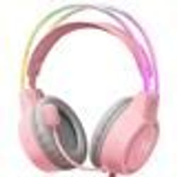 Casque de Jeu - ONIKUMA - X15 Pro - RGB Lumière - Micro - PC Xbox PS4 - Rose