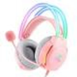 Casque Gaming - Onikuma - X26 - Filaire - Rose - Anti-bruit de respiration
