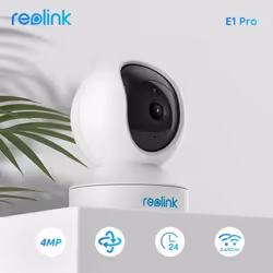 Reolink 4MP Pan Tilt Caméra De Surveillance Interieur WiFi Rotative Caméra Bébé avec Vision Nocturne Détection de Mouvement - ...