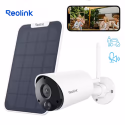 Caméra de surveillance solaire extérieure sans fil WiFi 1080p Reolink Argus Eco avec panneau solaire