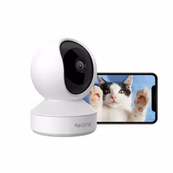 Reolink 3MP Caméra IP Surveillance maison WiFi Caméra de sécurité Pan&Tilt  Audio Bidirectionnel Vision Nocturne -E1