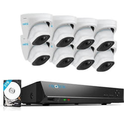 Reolink 4K 16CH Caméra DE Surveillance Extérieur Détection Perosnne/Véhicule Kit Vidéo Surveillance 3To NVR+8X Caméra IP PoE 8MP