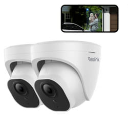 Caméra de Surveillance PoE 4K/8MP avec Détection de Personne et Véhicule, Vision Nocturne ir, Dôme, RLC-820A 2 Pièces - Reolink