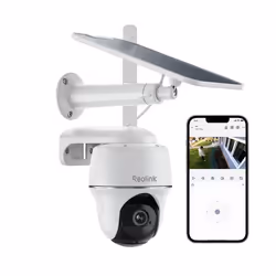 Reolink 3/4G LTE Caméra Surveillance Extérieur Solaire Sans Fil HD 5MP PT360° Détection 4G Go PT Plus + Panneau solaire