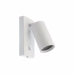 L'applique spot saillie LUMO-W 50W GU10 blanc IP20 est orientable et munit d'un interrupteur sur son socle. Ideal pour un écl ...