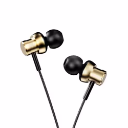 Hifuture HI5, Avec fil, 10 - 40000 Hz, Appels/Musique, 18,4 g, Casque, Noir, Or