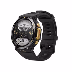 Amazfit T-Rex 2 47mm Tactile Noir, Or GPS (satellite)