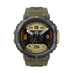 Amazfit T-Rex 2 47mm Tactile Noir, Vert GPS (satellite)