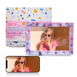 Cadre Photo Intelligent - BEMI - Rêve Rose Fantastique - 101 Pouces - WiFi - Application Frameo