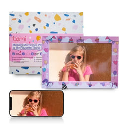 Cadre Photo Intelligent - BEMI - Rêve Rose Fantastique - 101 Pouces - WiFi - Application Frameo